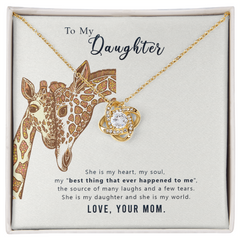 To Daughter- My World-Necklace