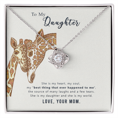To Daughter- My World-Necklace