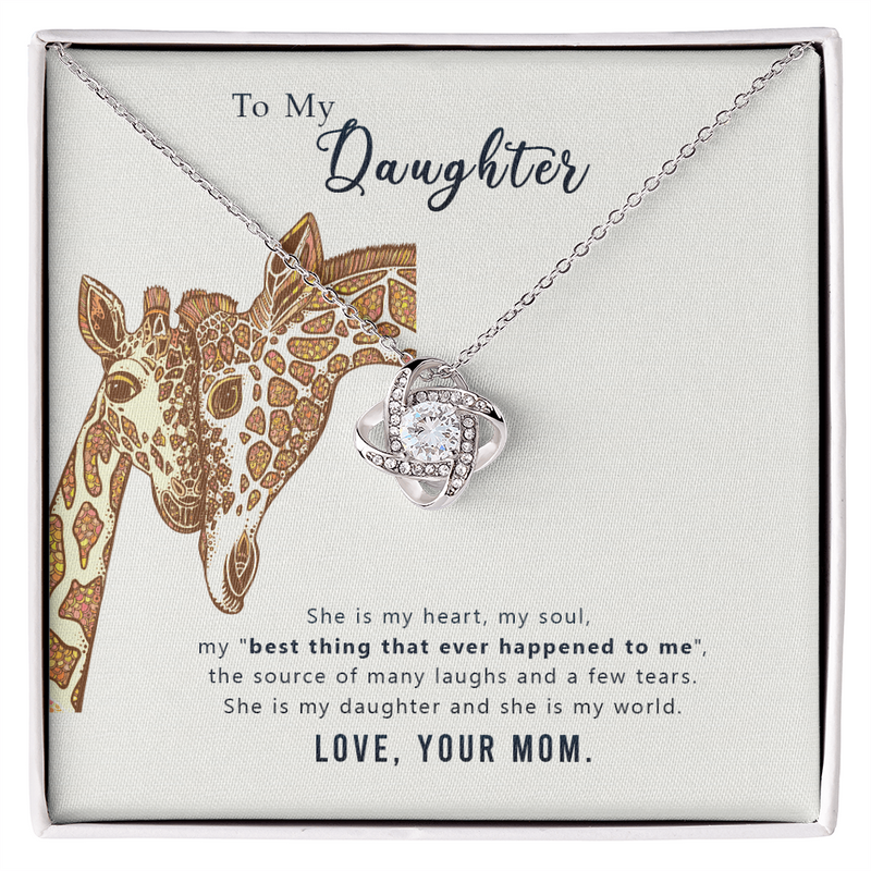 To Daughter- My World-Necklace